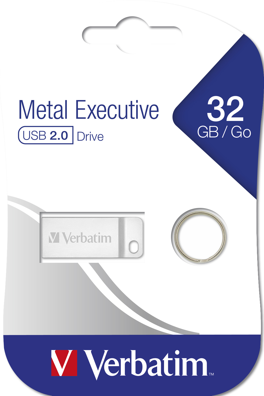 Verbatim Metal Executive - Memoria USB da 32 GB - Argento