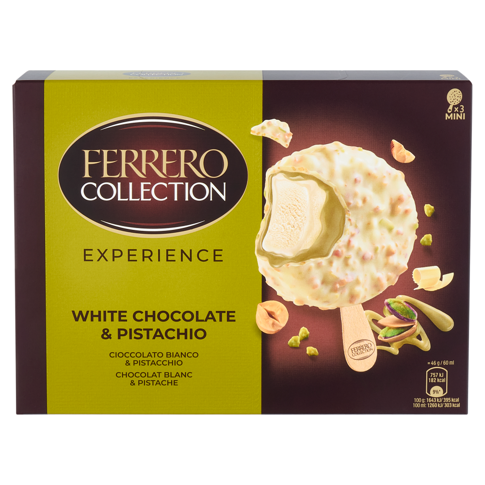 Ferrero Collection Experience Gelato Cioccolato Bianco & Pistacchio 3 x 46 g