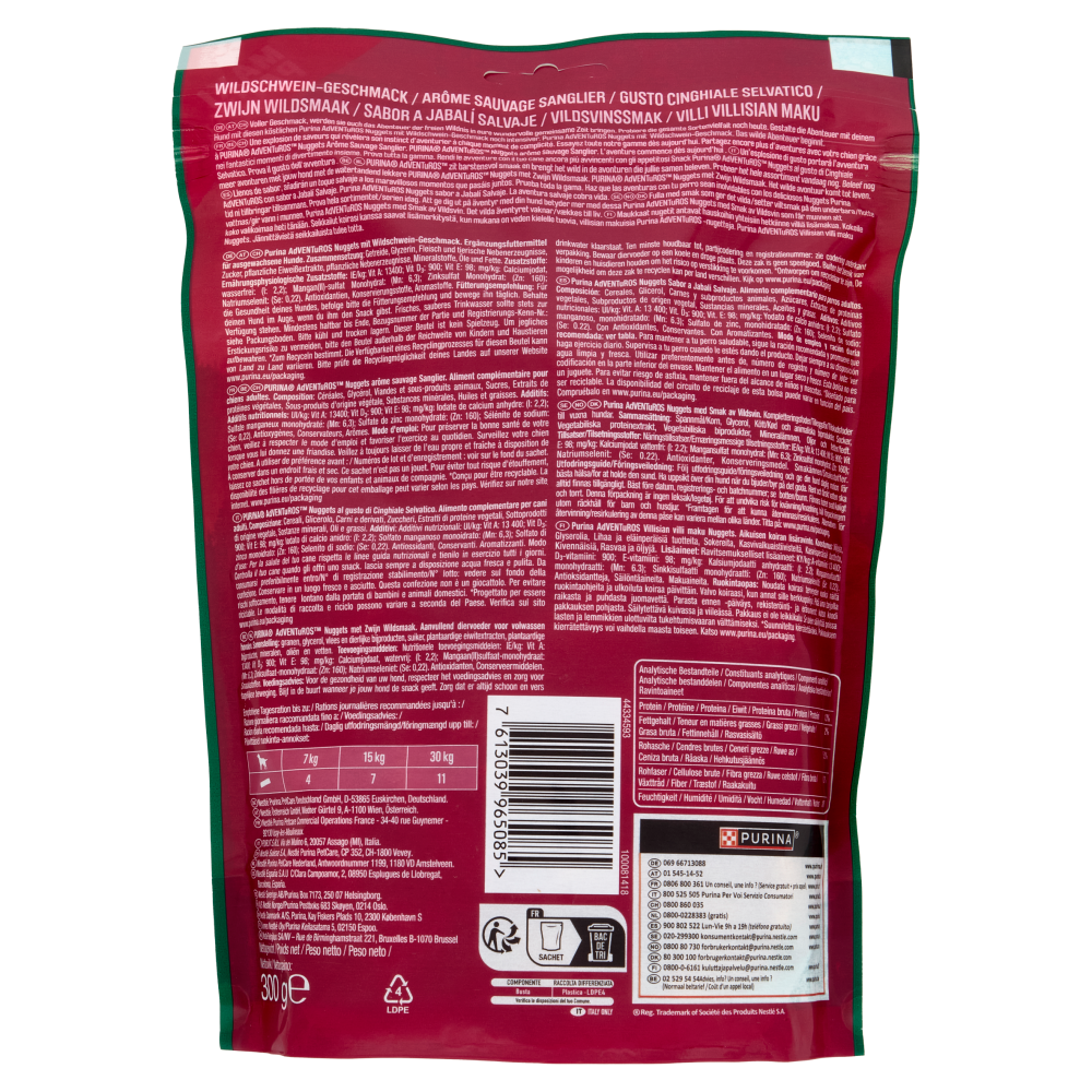 PURINA ADVENTUROS Nuggets Cinghiale Selvatico 300g