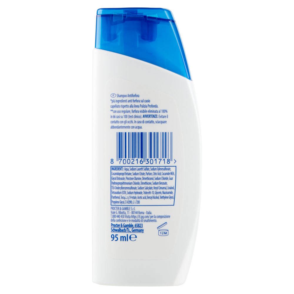Head & Shoulders Shampoo Antiforfora Classic Clean 95 ml