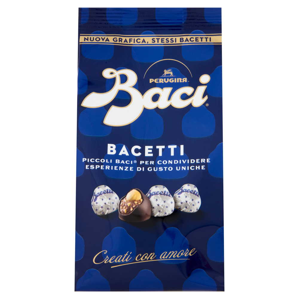 BACI PERUGINA Bacetti Cioccolatini Fondenti ripieni al Gianduia Sacchetto 330g