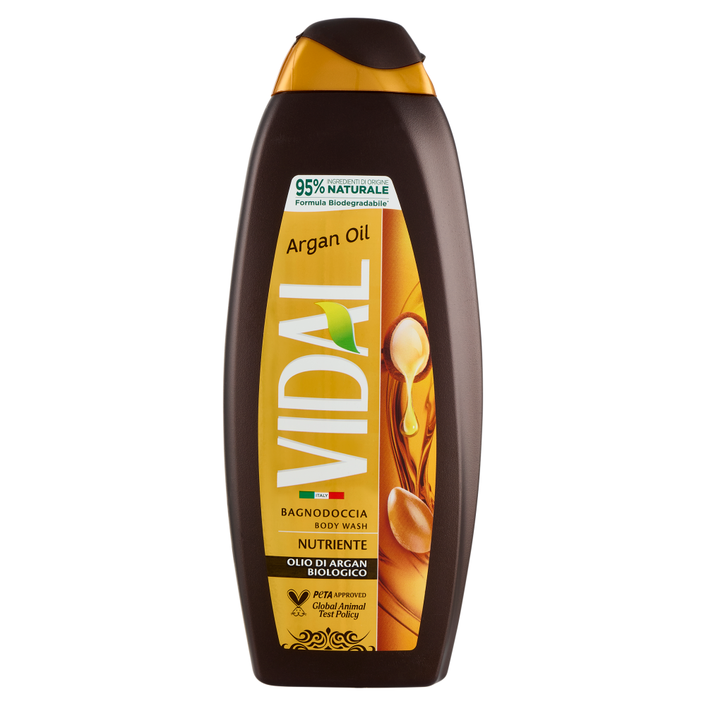 Vidal Argan Oil Bagnodoccia Nutriente Olio di Argan Biologico 600 ml