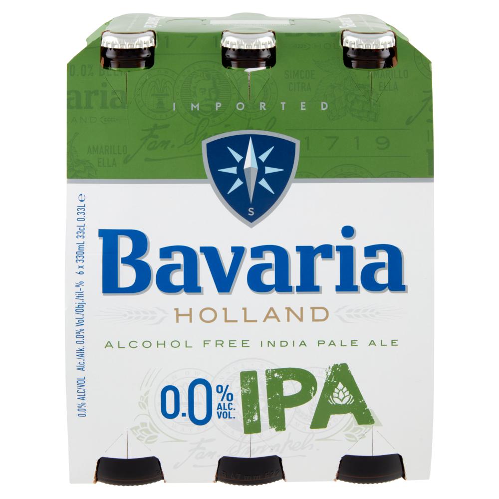 Bavaria 0.0% Birra Analcolica IPA bott.6x330ml