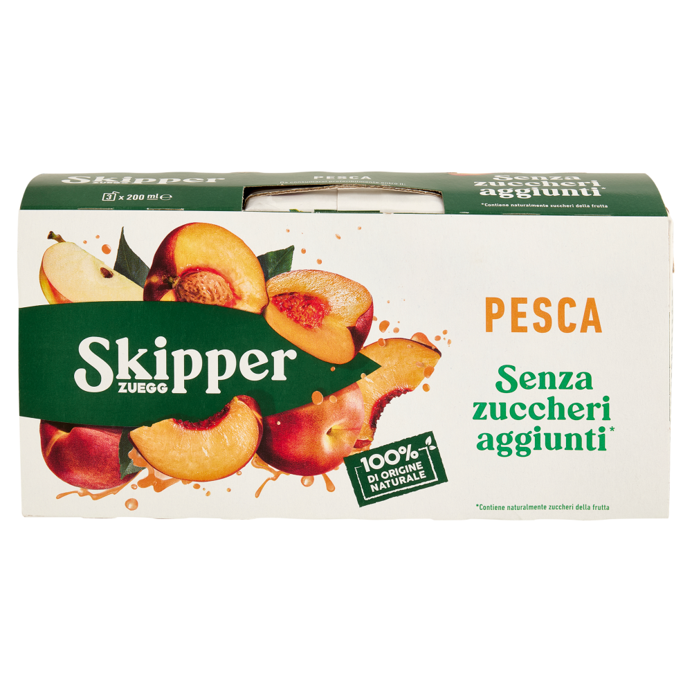 Zuegg Skipper Pesca Senza zuccheri aggiunti* 3 x 200 ml