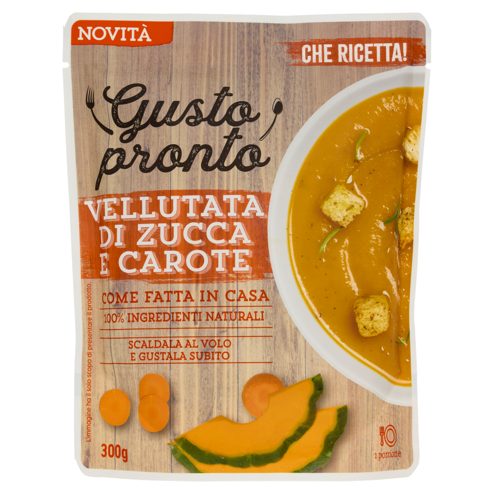 Gusto pronto Vellutata di Zucca e Carote 300 g