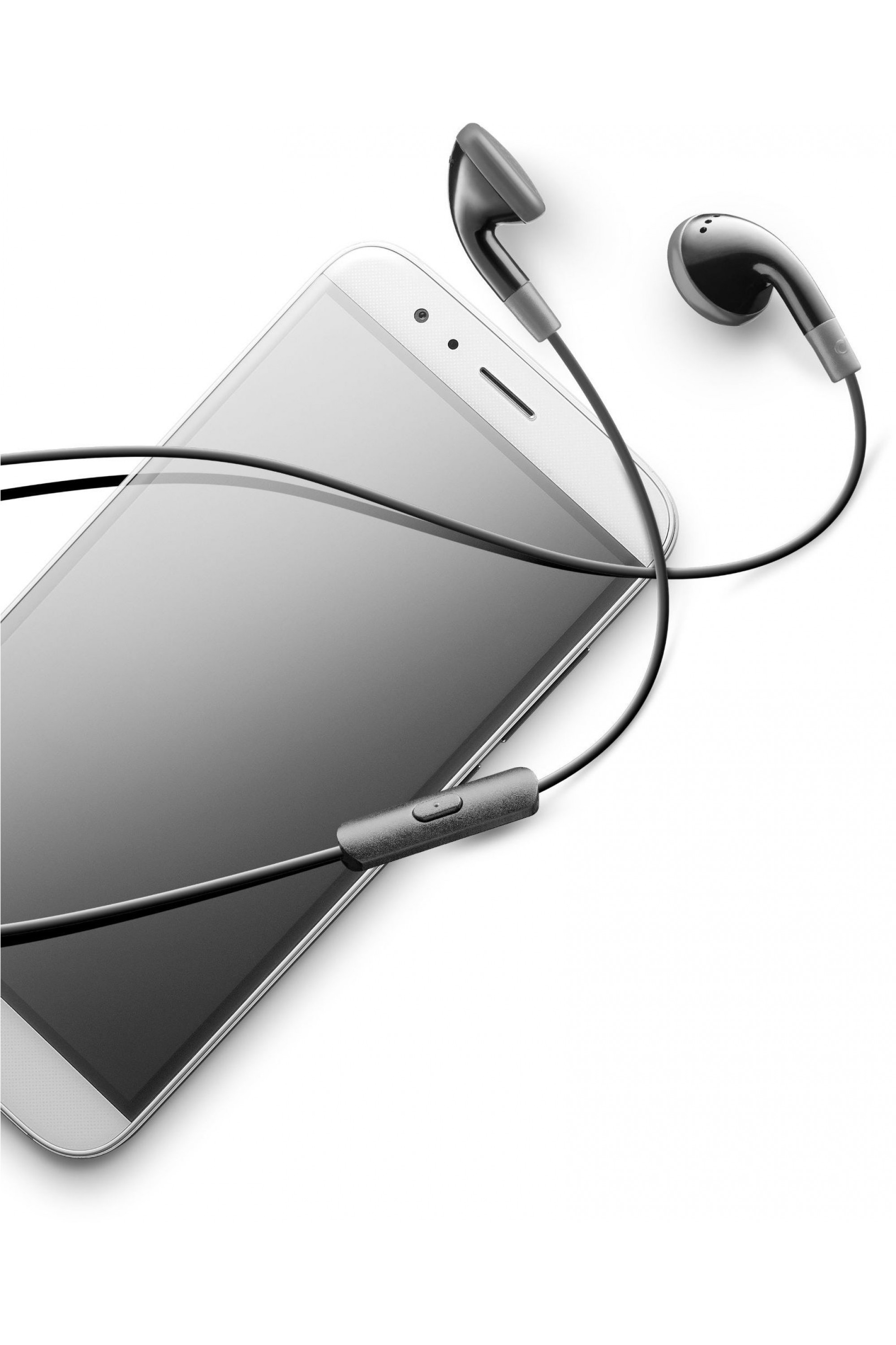 Cellularline VOICE CLASSIC Auricolari classici con microfono, tasto di risposta e connettore Jack 3.5mm