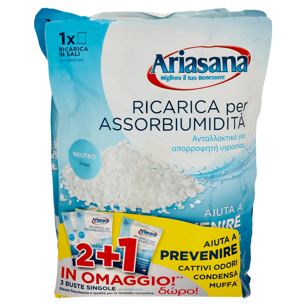 ARIASANA Ricarica Inodore 2+1 busta 450 g