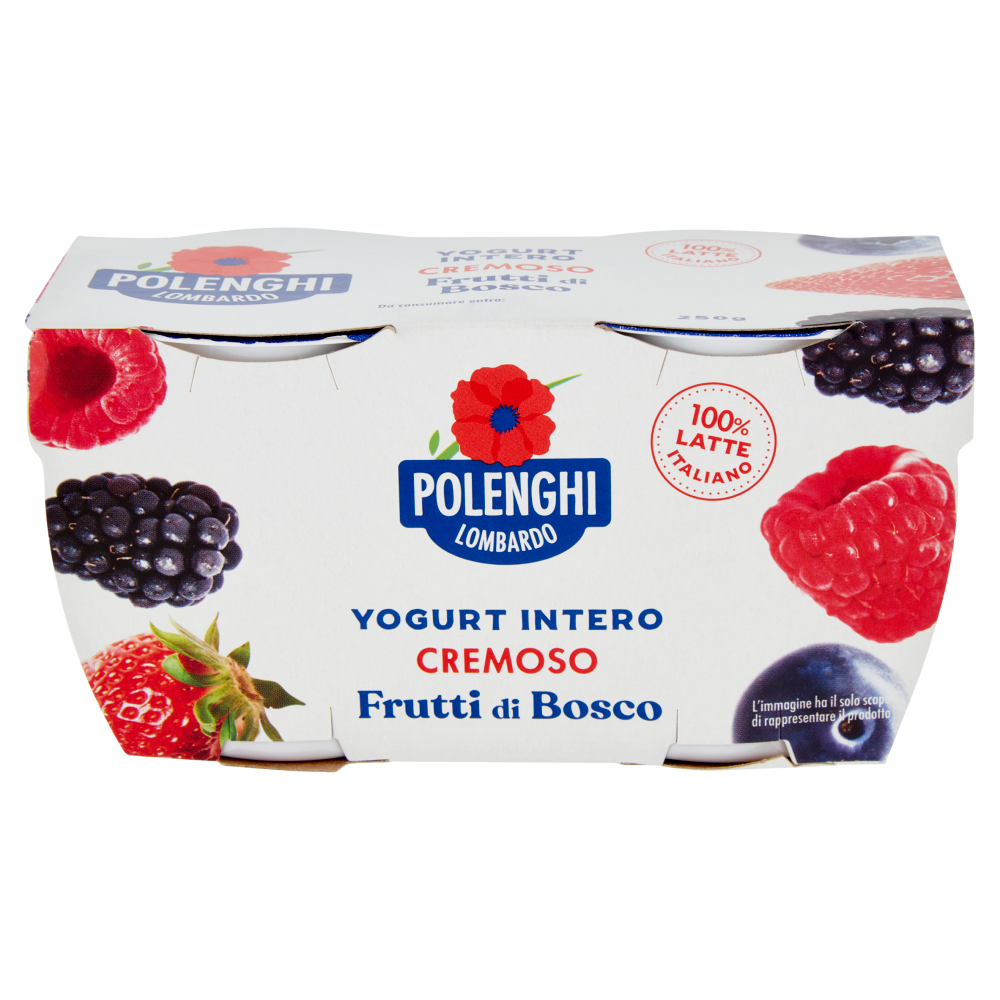 Polenghi Lombardo Yogurt Intero Cremoso Frutti di Bosco 2 x 125 g