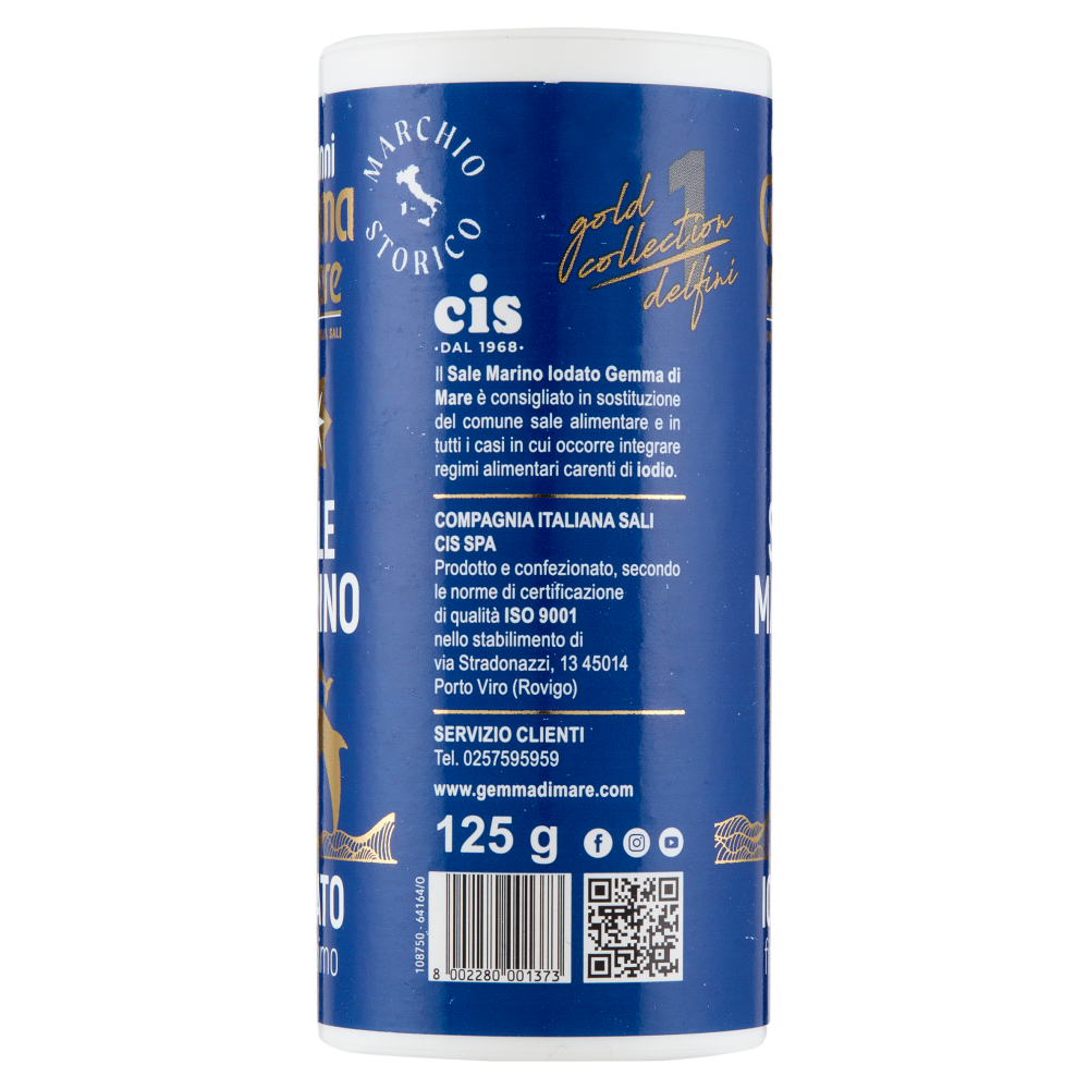 Gemma di mare Sale Marino Iodato finissimo 125 g