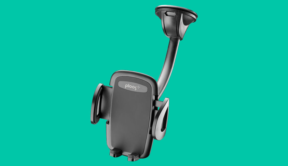 PLOOS - CAR HOLDER FOR WINDOW/DASH - Universal Supporto smartphone da auto per vetro e cruscotto