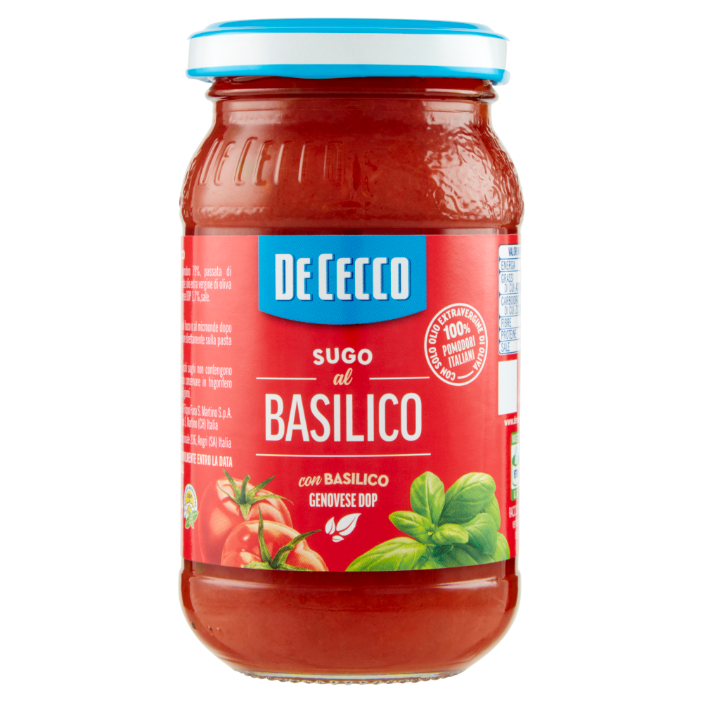 De Cecco Sugo al Basilico con Basilico Genovese DOP 200 g
