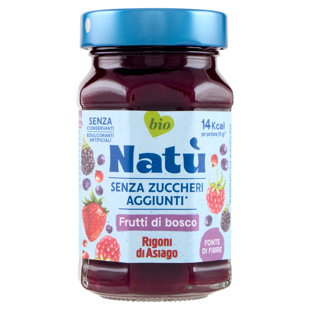 Rigoni di Asiago Nat&ugrave; Senza Zuccheri Aggiunti&deg; Frutti di bosco bio 240 g