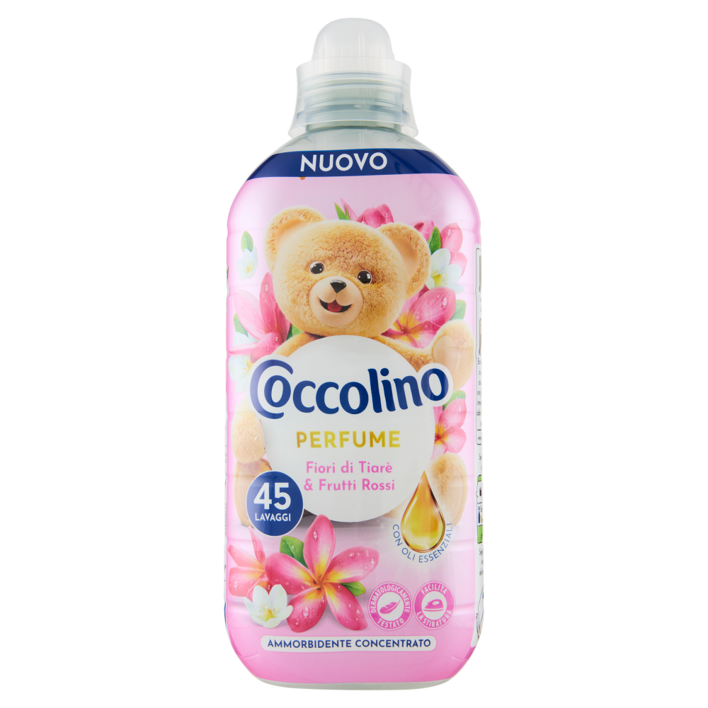 Coccolino Ammorbidente Concentrato Perfume Fiori di Tiar&egrave; & Frutti Rossi 45 Lavaggi 952 ml