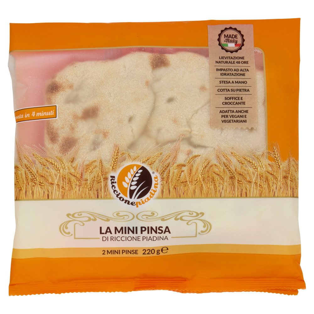 Riccionepiadina la Mini Pinsa di Riccione Piadina 2 Mini Pinse 220 g