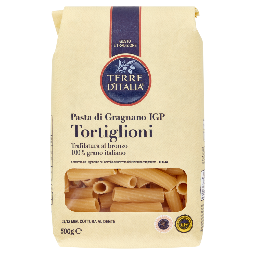 Terre d'Italia Pasta di Gragnano IGP Tortiglioni 500 g