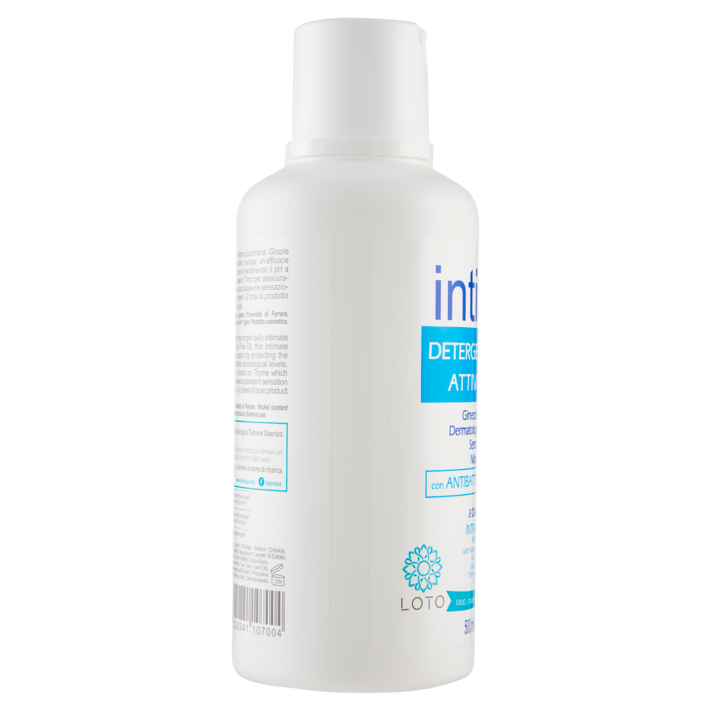 intima⁺ Detergente Intimo Attivo pH 3,5 con Antibatterico Naturale 500 ml