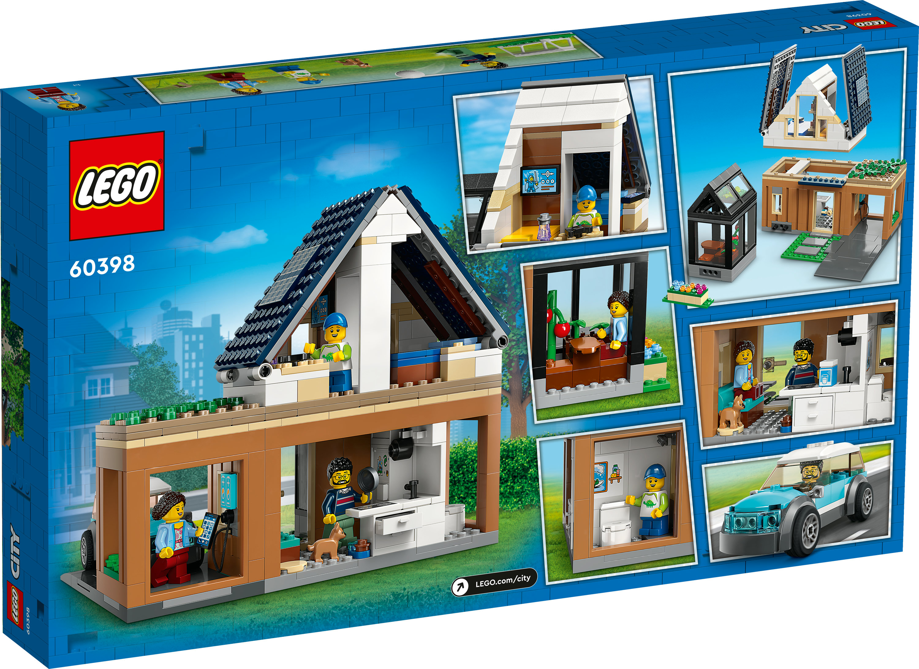 LEGO City Villetta familiare e auto elettrica