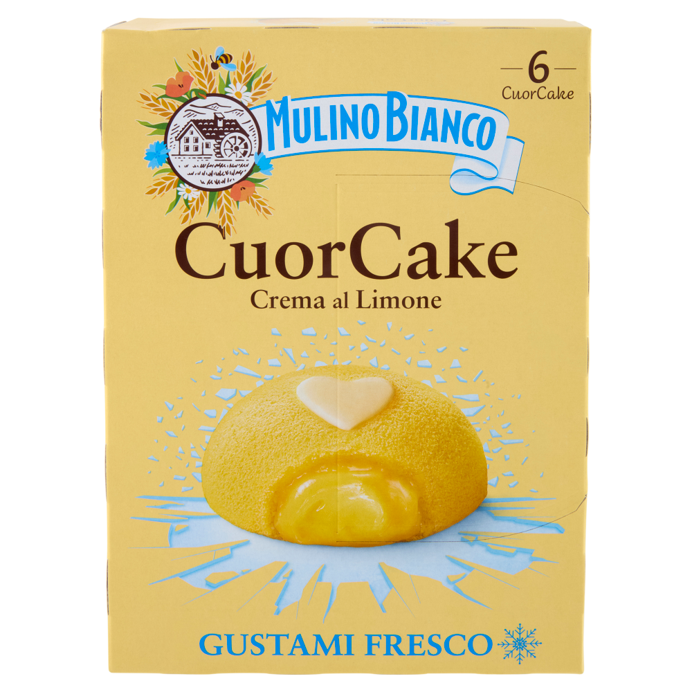 Mulino Bianco CuorCake Merenda con Limoni Italiani 6 pezzi 210g