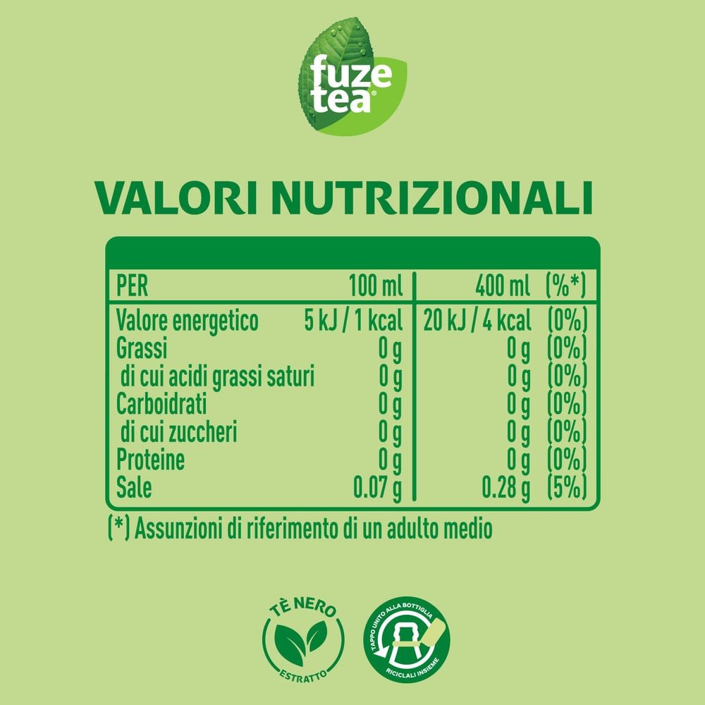 Fuze Tea Limone E Lemongrass Zero 1.25L