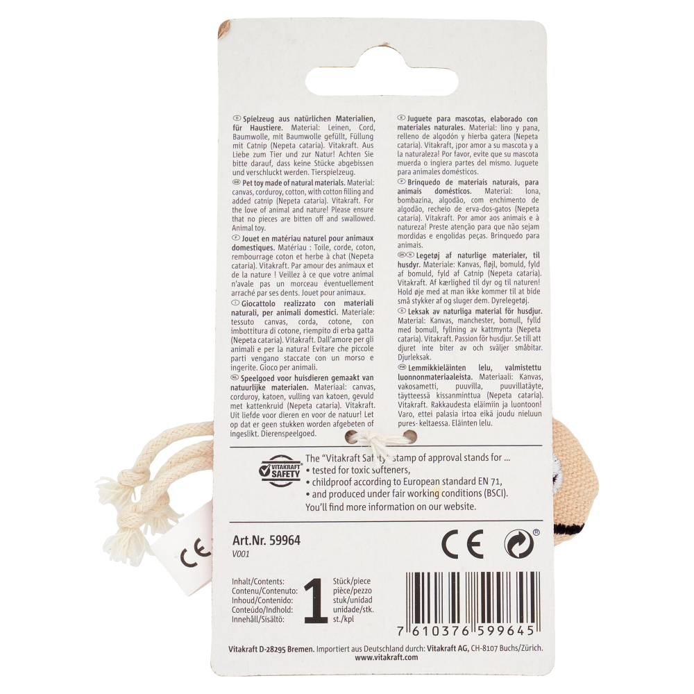 Vitakraft Playtime Vita Planet Natural Creations Catnip 1 pz