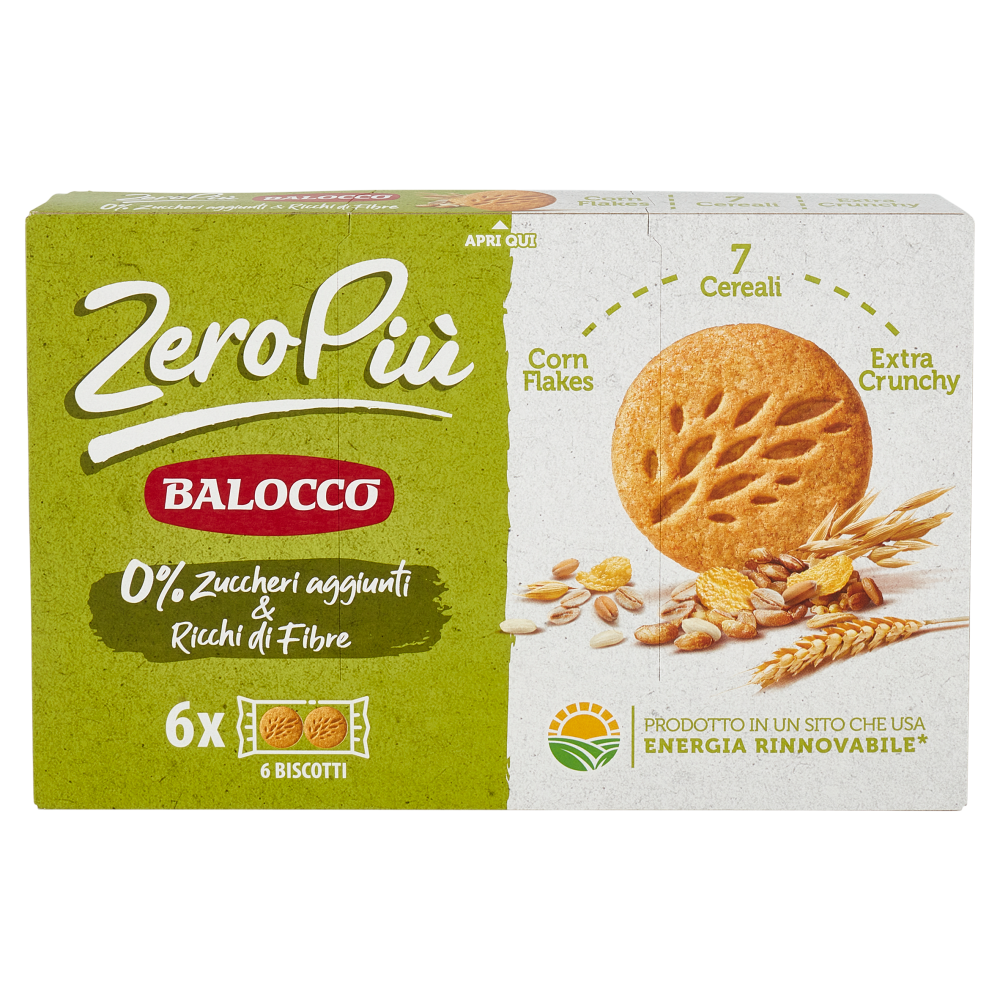 Balocco ZeroPiù 7 Cereali & Corn Flakes 6 x 38,3 g
