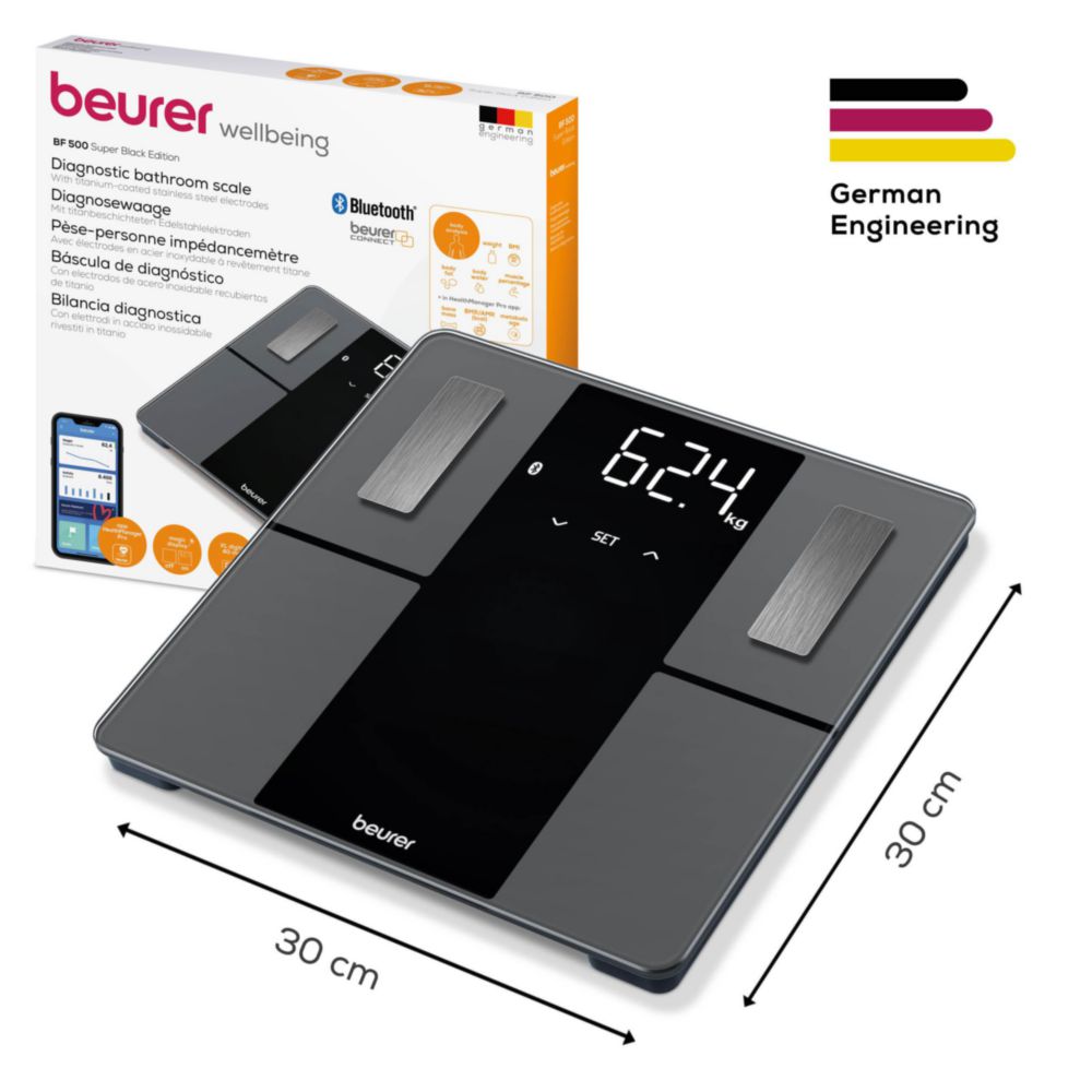Beurer Bilancia diagnostica BF 500 Super Black Edition