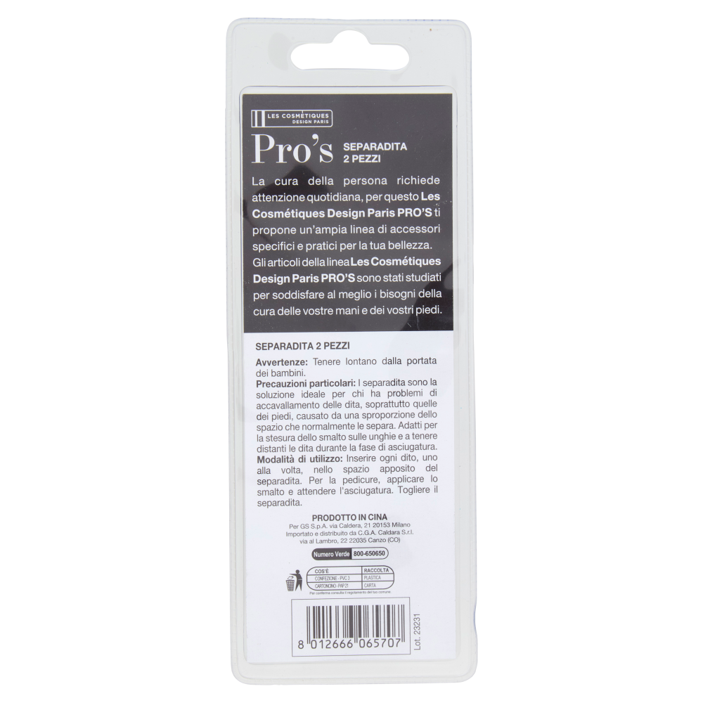 Les Cosmétiques Design Paris Pro's Separadita 2 pz