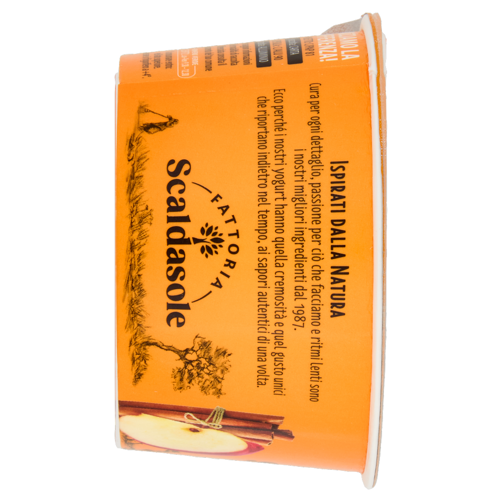 Fattoria Scaldasole Mela & Cannella yogurt biologico 135 g