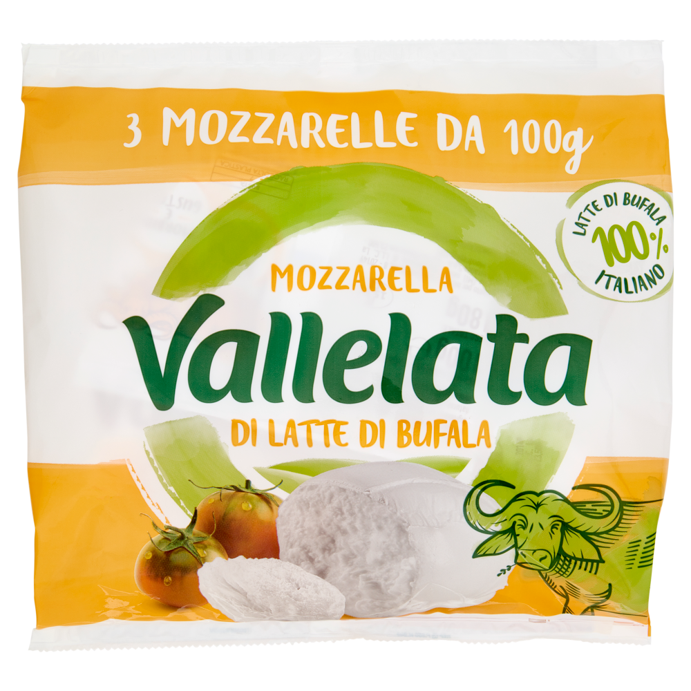 Vallelata Mozzarella di Latte di Bufala 3 x 100 g
