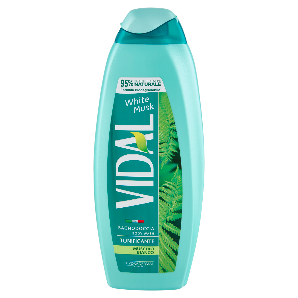 Vidal White Musk Bagnodoccia Tonificante Muschio Bianco 600 ml