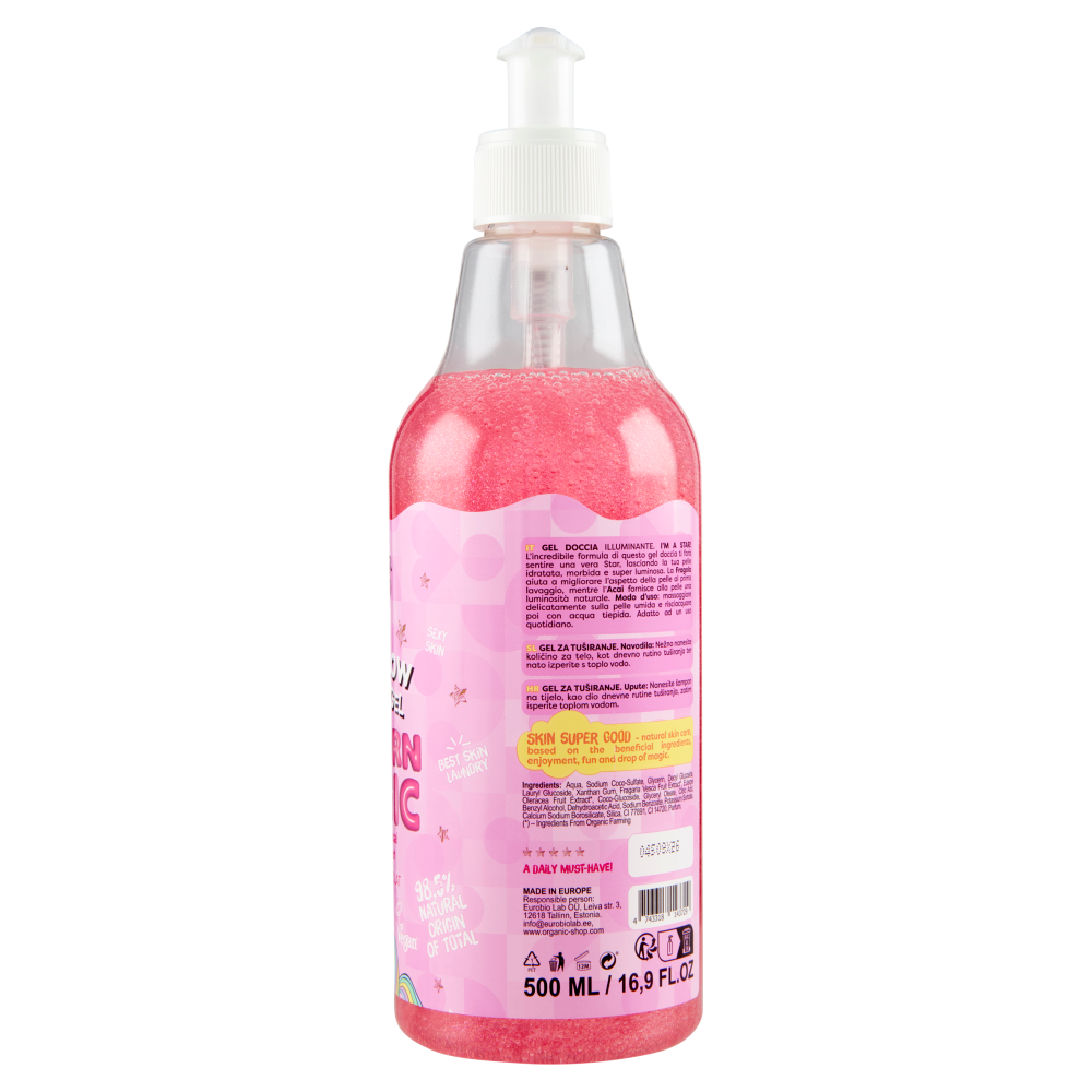 Skin Super Good Skin Glow Shower Gel Unicorn Magic Strawberry/Acai & Unicorn dust 500 ML
