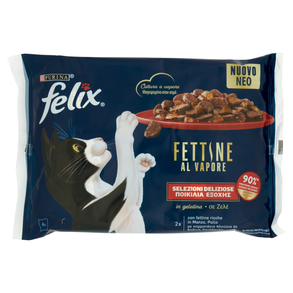 FELIX Fettine al Vapore Manzo Pollo 4 x 80 g