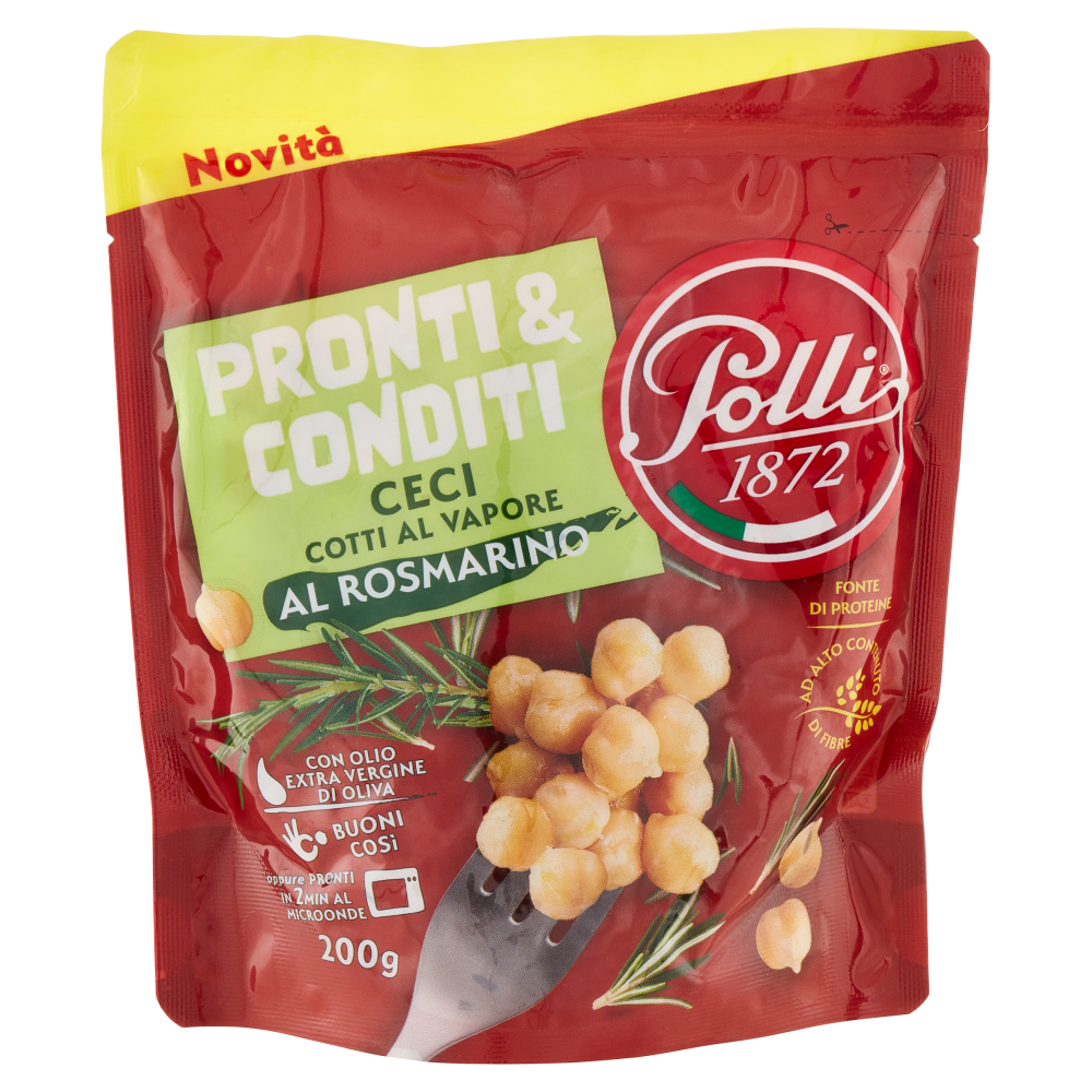 Polli Pronti & Conditi Ceci Cotti al Vapore al Rosmarino 200 g