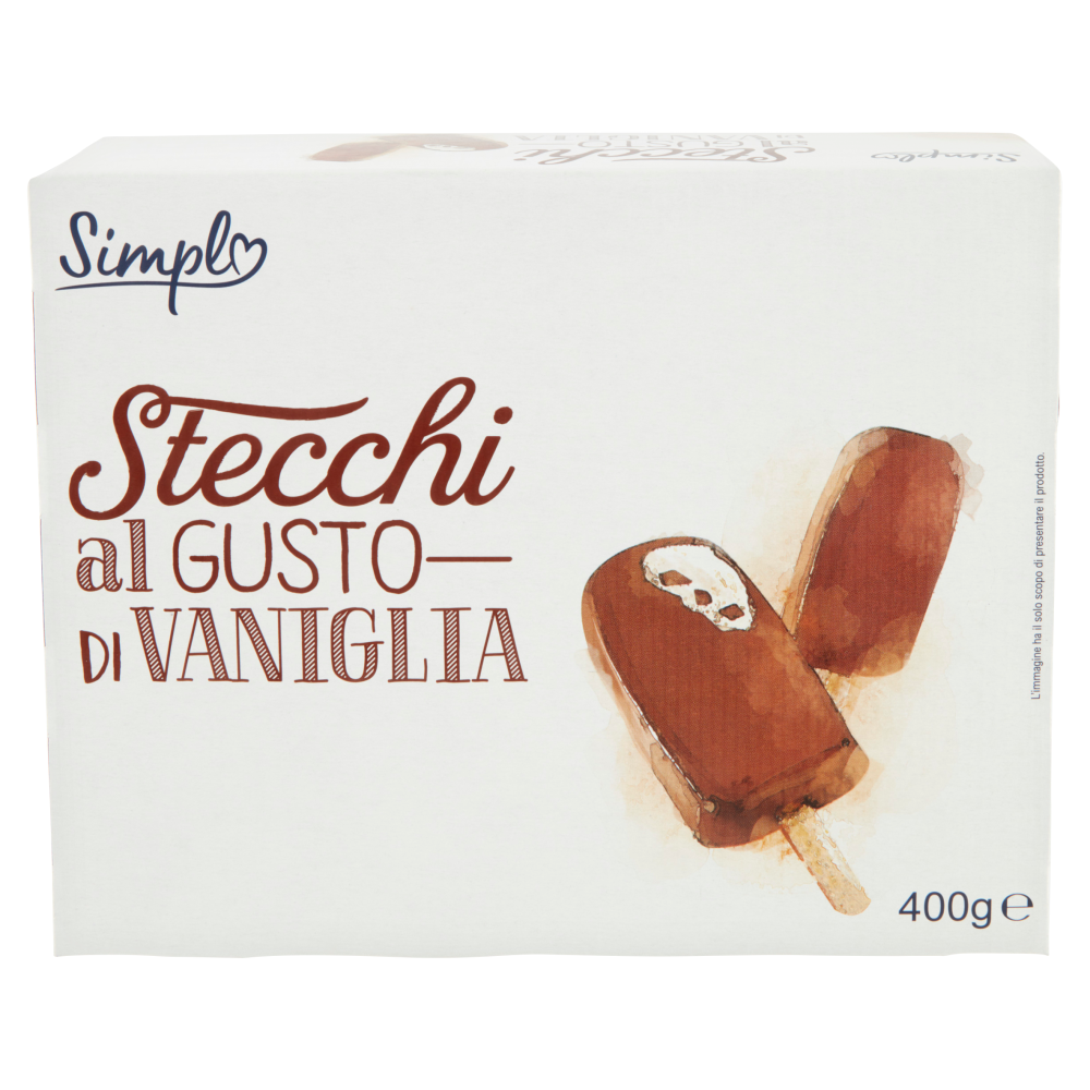 Simpl Stecchi al Gusto di Vaniglia 8 x 50 g