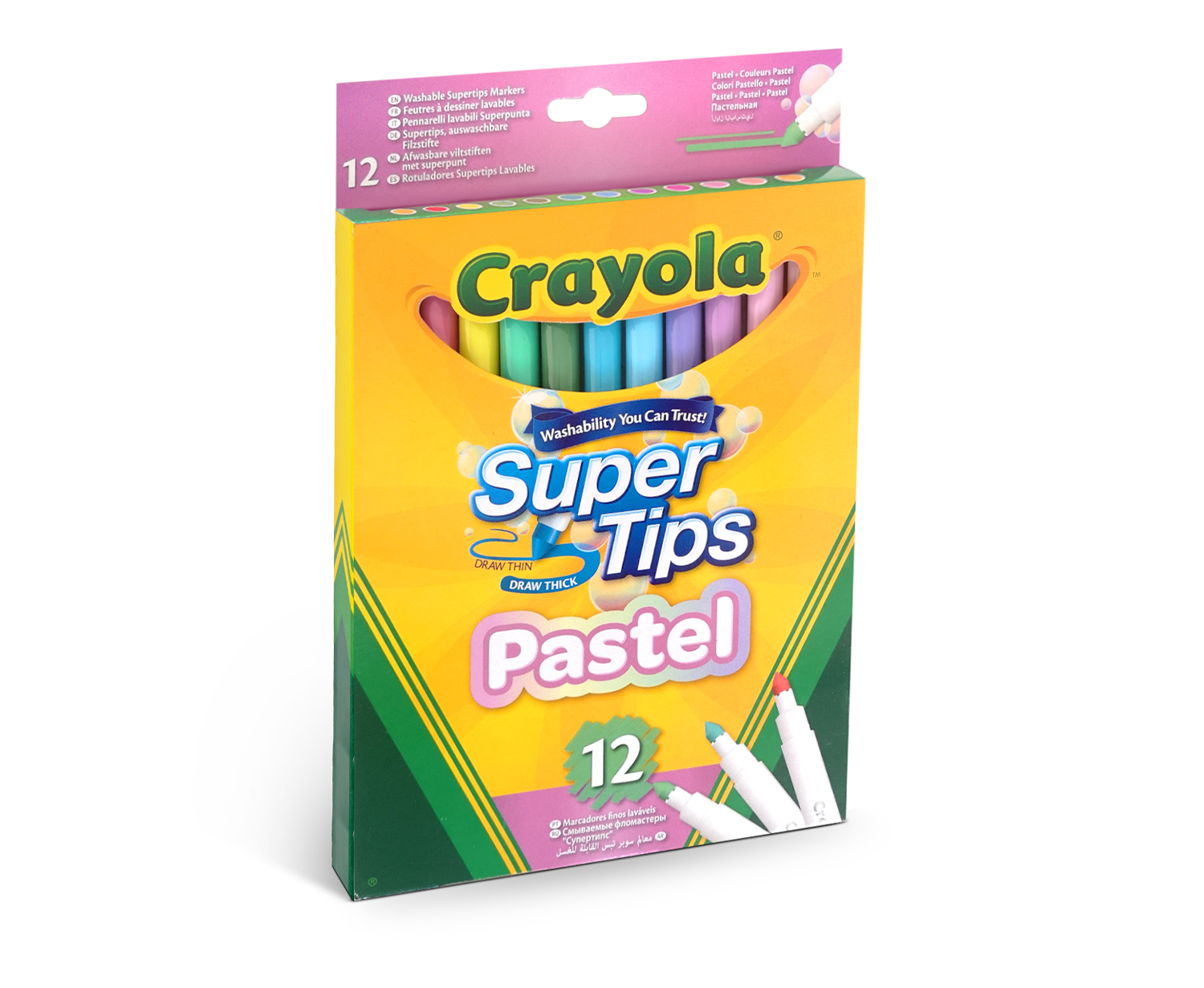 Crayola 58-7515 marcatore Multicolore, Pastello 12 pz