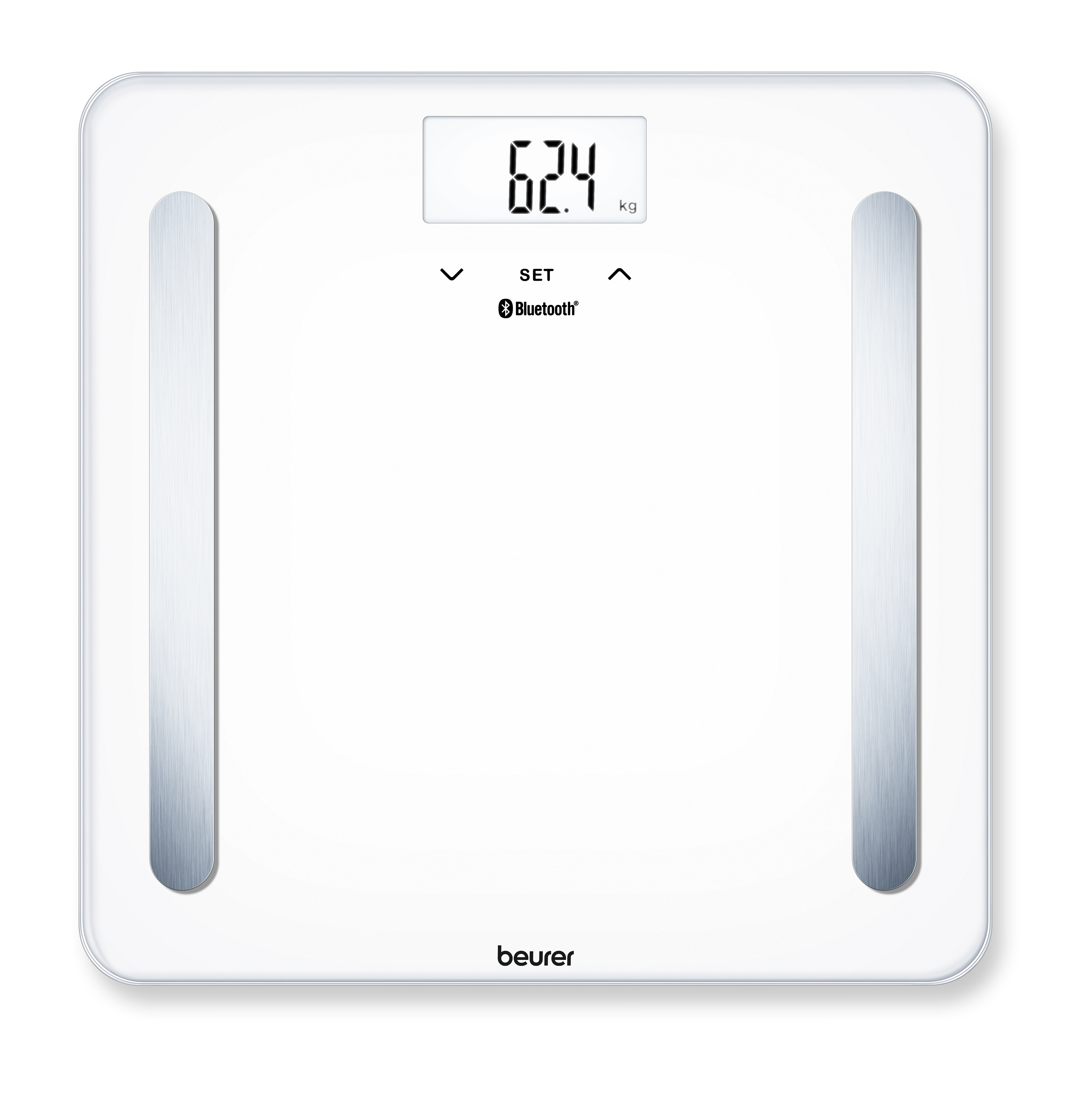 Beurer BF 600 Pure White Bilancia Diagnostica con Connettivita Bluetooth,  bianco, lcd