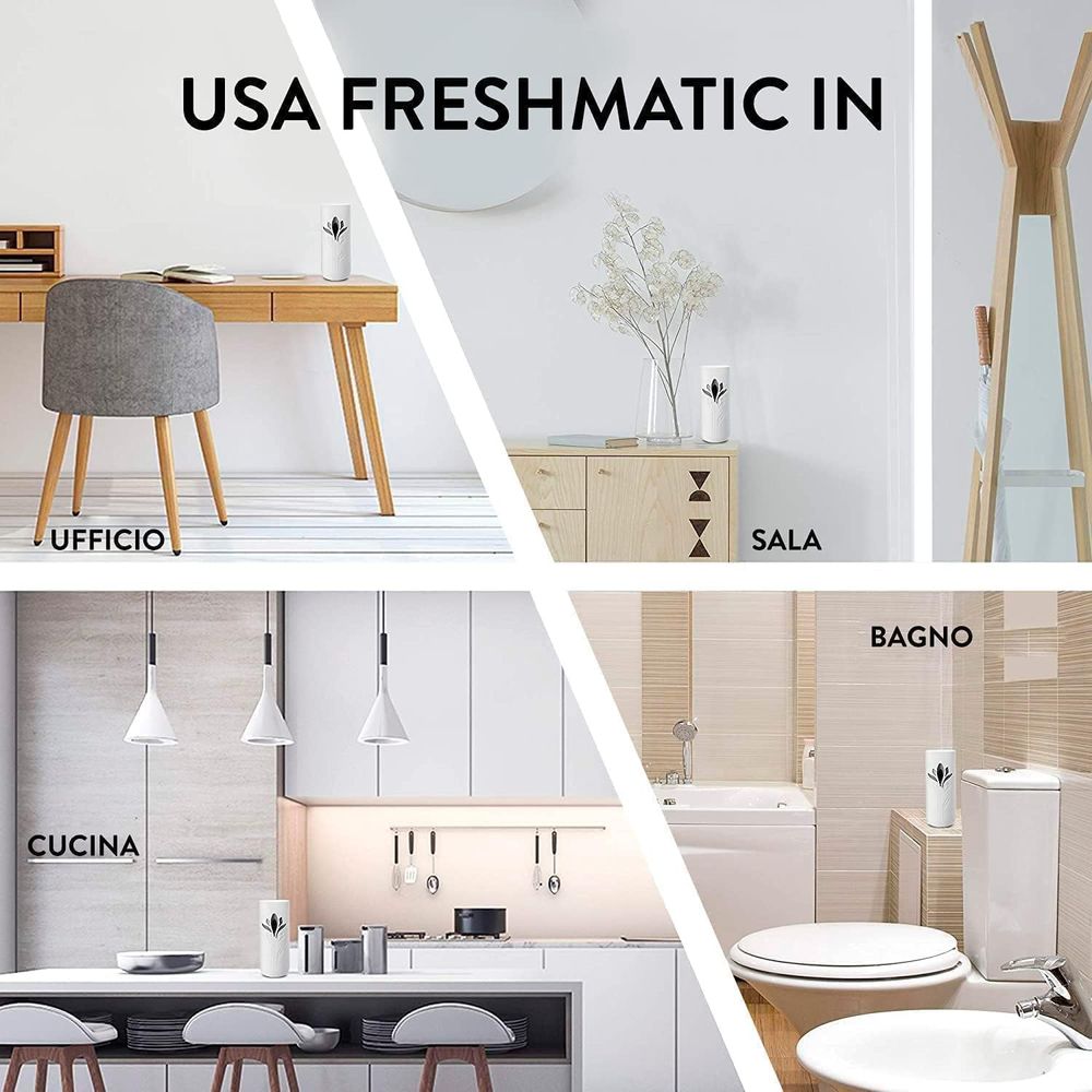 Air Wick Freshmatic Ricarica per Diffusore Bipacco Vaniglia e Thè Bianco