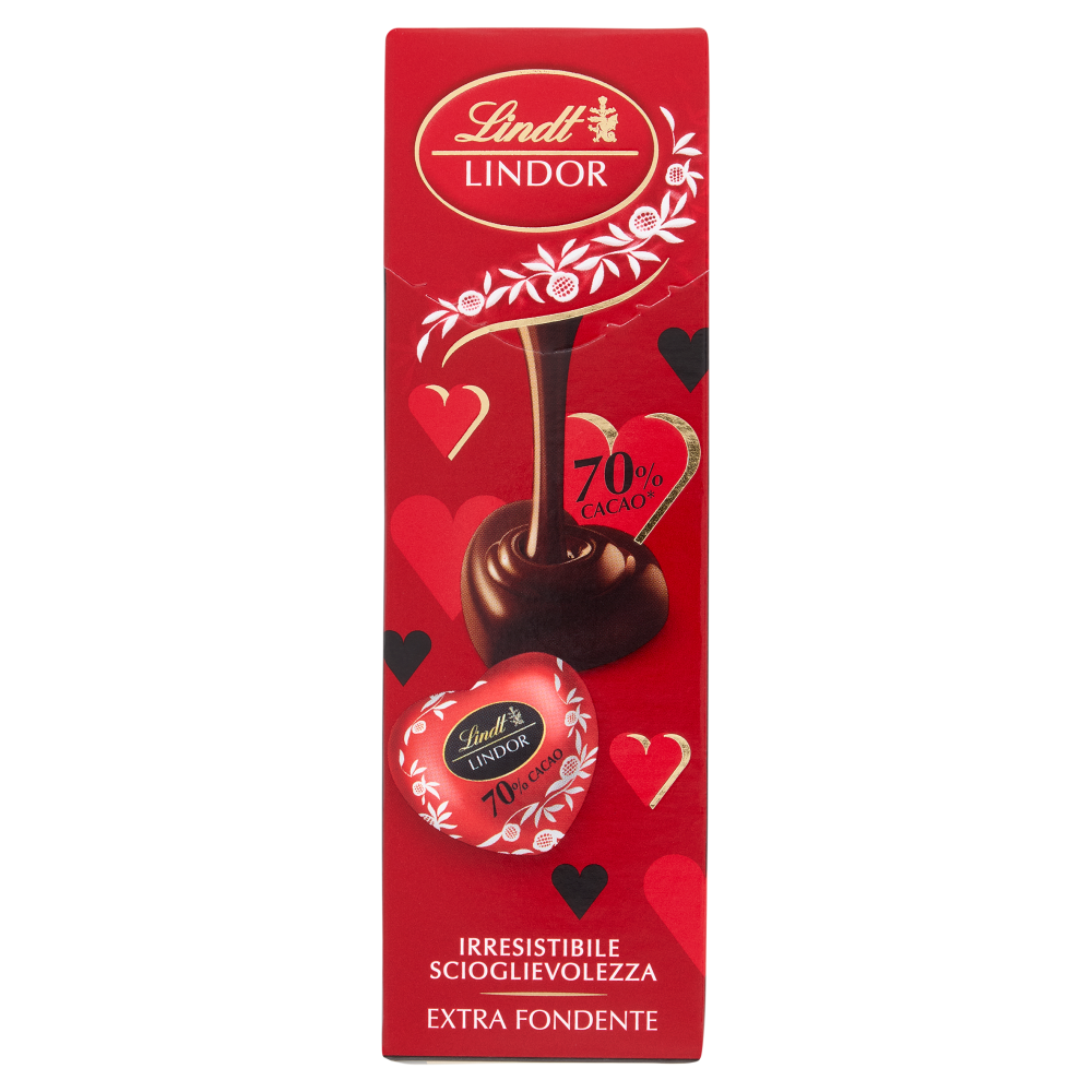 Lindt Lindor cioccolatini cuore cioccolato fondente San Valentino 41 g