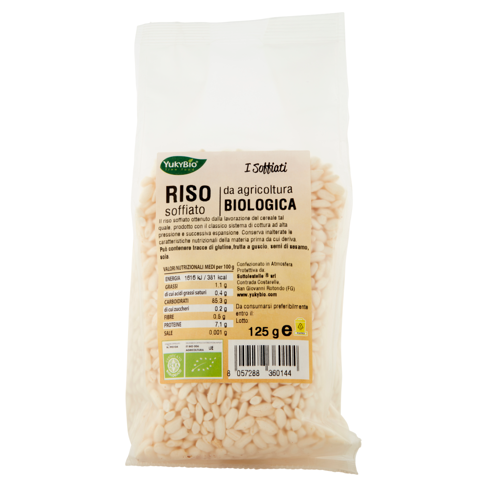 YukyBio I Soffiati Riso Soffiato Bio 125 g