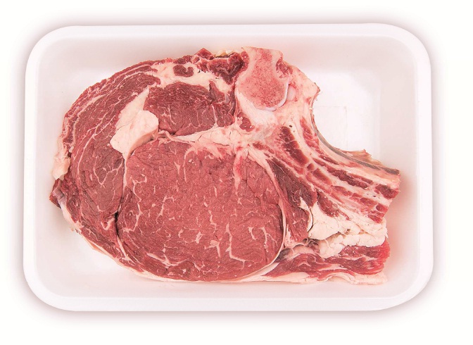 Costata con osso di bovino adulto 