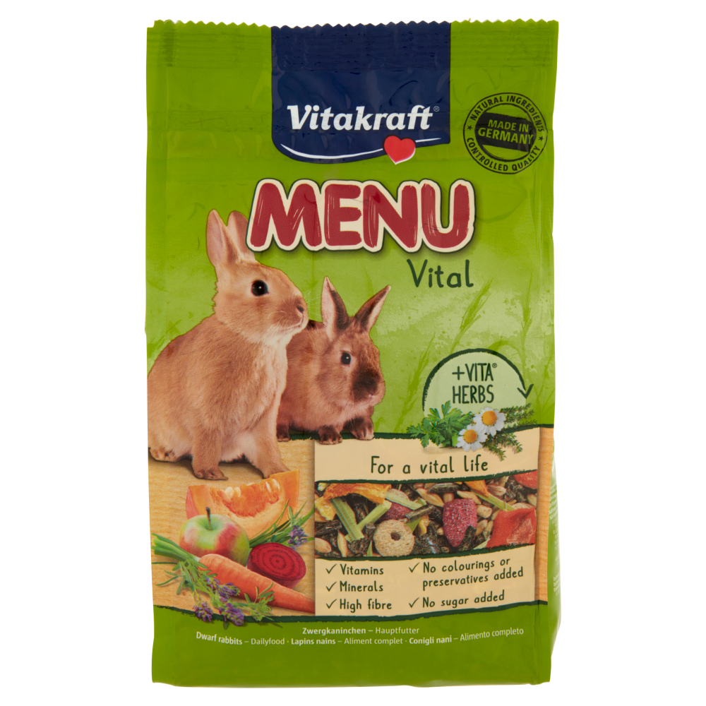 Vitakraft Menu Vital Conigli nani - Alimento completo 500 g
