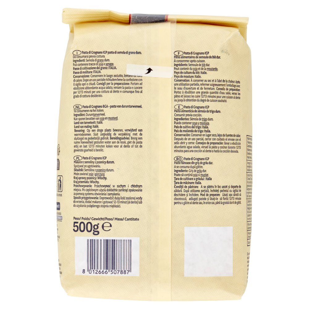 Terre d'Italia Pasta di Gragnano IGP Pipe rigate 500 g