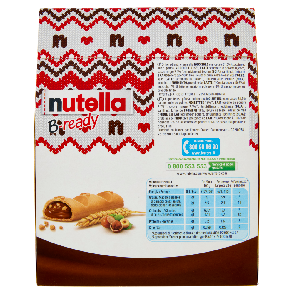nutella B-ready 6 x 22 g