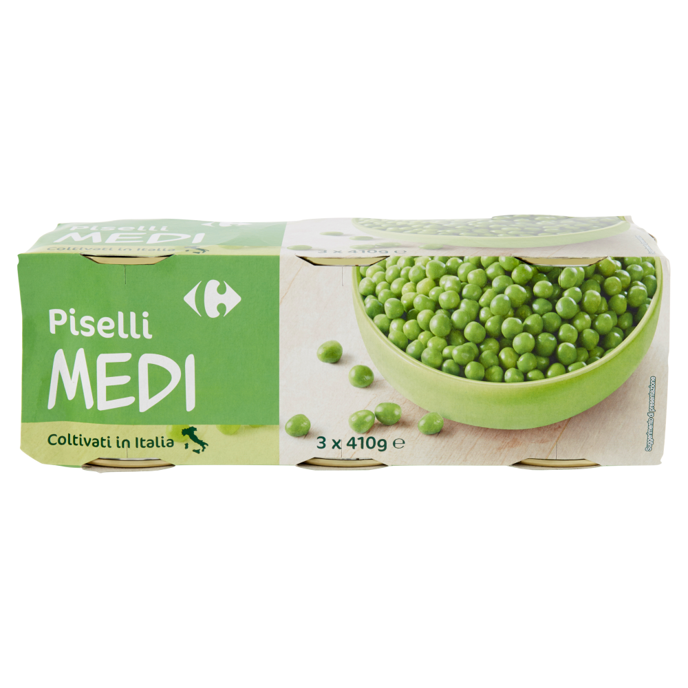 Carrefour Piselli Medi 3 x 410 g