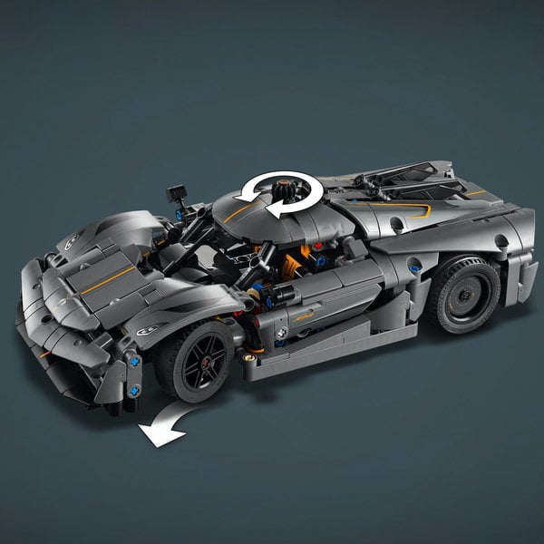 LEGO Technic Hypercar Koenigsegg Jesko Absolut grigia