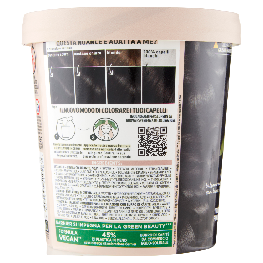 Garnier GOOD 3.0 Castano Cioccolato Fondente, colorazione permanente senza ammoniaca