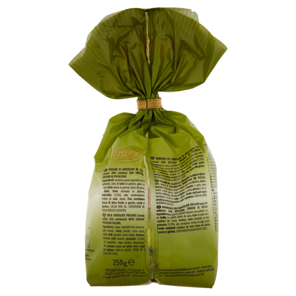 Witor's Sonetti Ovetti di Cioccolato al Latte con Cremoso Ripieno al Pistacchio 250 g