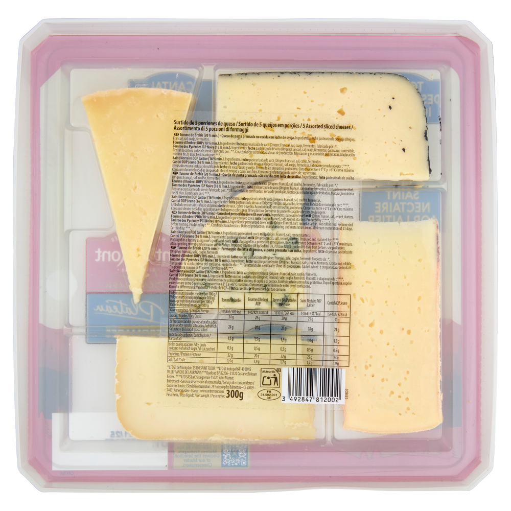 EntreMont Sélection le Plateau 5 Fromages 300 g