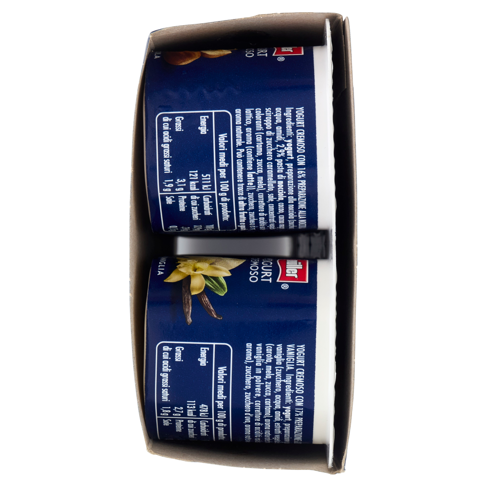 müller Yogurt Cremoso Nocciola, Vaniglia, Stracciatella, Pistacchio 8 x 125 g