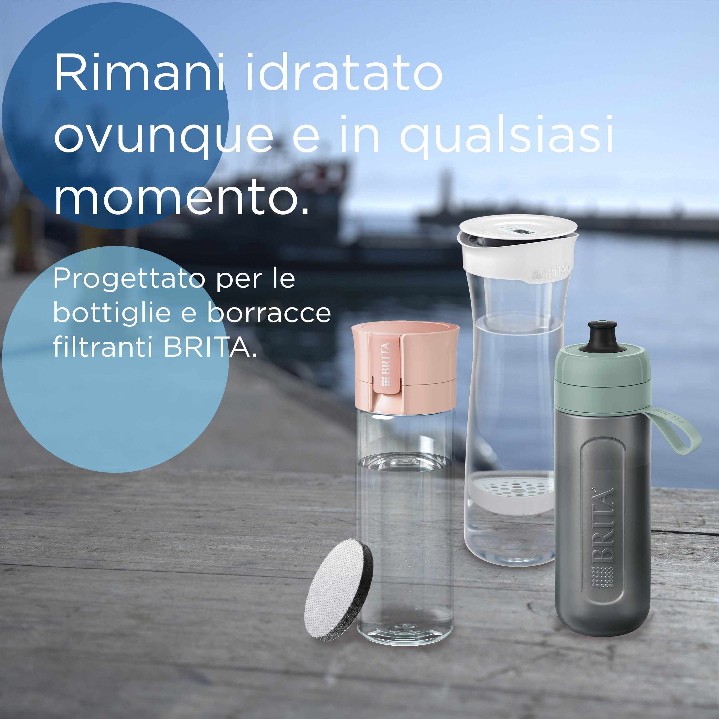 Brita MicroDisc confezione da 3 - Dischi filtranti di ricambio per bottiglie e borracce filtranti : riducono PFAS, cloro, microparticelle e altre impurità